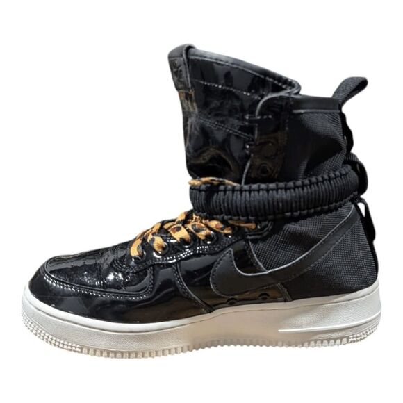 NIKE SF Air Force 1 High "Ruby Rose Force Is Female Port Wine" Sneakers Size 8.5 - Picture 7 of 11